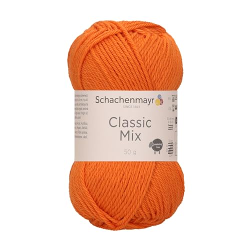 Schachenmayr Classic Mix - Farbe: Orange (00025) - 50 g/ca. 120 m Wolle von Schachenmayr since 1822