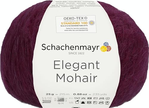 Schachenmayr Elegant Mohair, 25G brombeer Handstrickgarne von Schachenmayr since 1822