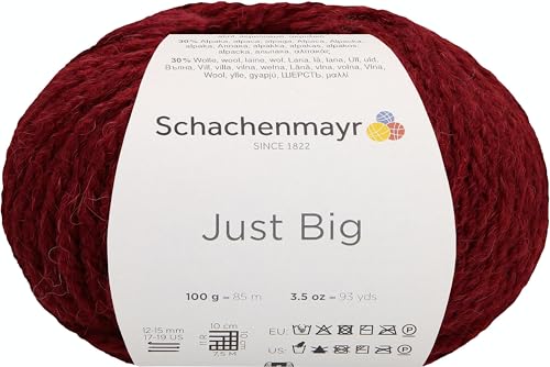 Schachenmayr Just Big, 100G bordeaux Handstrickgarne von Schachenmayr since 1822