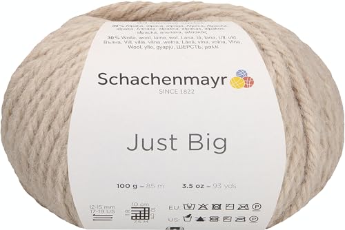 Schachenmayr Just Big, 100G Sand meliert Handstrickgarne von Schachenmayr since 1822