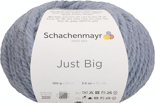 Schachenmayr Just Big, 100G nebelblau meliert Handstrickgarne von Schachenmayr since 1822