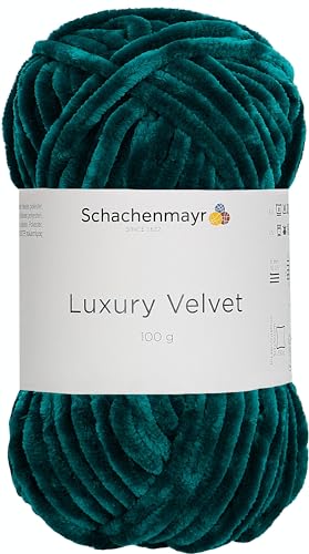 Schachenmayr Luxury Velvet, 100G Emerald Handstrickgarne von Schachenmayr since 1822