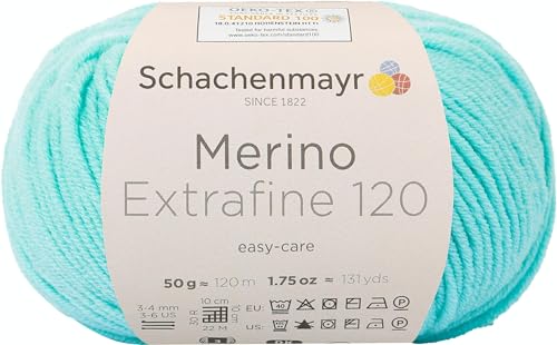 Schachenmayr Merino Extrafine 120 9807552-00167 mint Handstrickgarn, Schurwolle von Schachenmayr since 1822