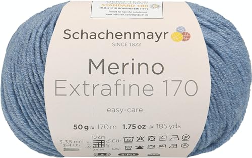 Schachenmayr Merino Extrafine 170 9807551-00056 wolke meliert Handstrickgarn, Schurwolle von Schachenmayr since 1822