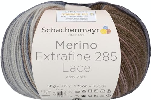 Schachenmayr Merino Extrafine 285 Lace, 50G Stone Handstrickgarne von Schachenmayr since 1822