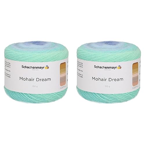 Schachenmayr Mohair Dream, 150G fresh color Handstrickgarne (Packung mit 2) von Schachenmayr since 1822