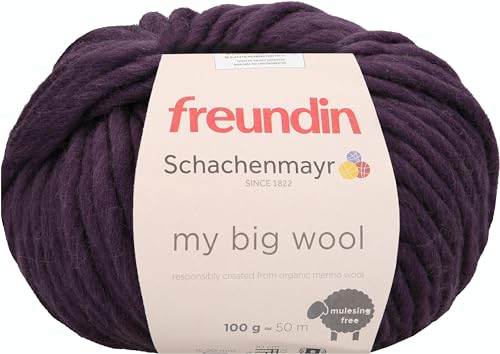 Schachenmayr My Big Wool, 100G aubergine Handstrickgarne von Schachenmayr since 1822