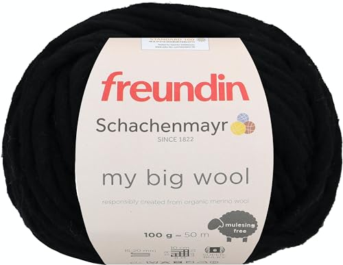 Schachenmayr My Big Wool, 100G schwarz Handstrickgarne von Schachenmayr since 1822