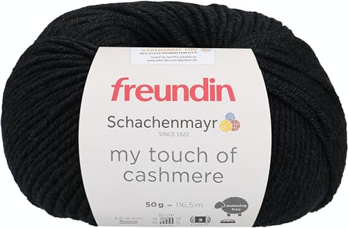 Schachenmayr My Touch of Cashmere, 50G schwarz Handstrickgarne von Schachenmayr since 1822