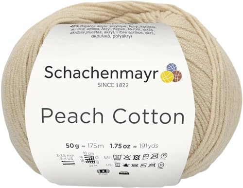 Schachenmayr Peach Cotton, 50G Natur Handstrickgarne von Schachenmayr since 1822