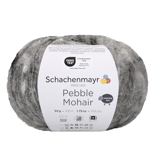 Schachenmayr Pebble Mohair - Farbe: Grey (00090) - 50 g/ca. 100 m Wolle von Schachenmayr since 1822