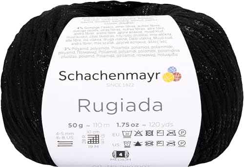 Schachenmayr Rugiada, 50G schwarz Handstrickgarne von Schachenmayr since 1822