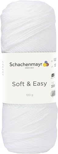 Schachenmayr Soft & Easy, 100G weiß Handstrickgarne von Schachenmayr since 1822
