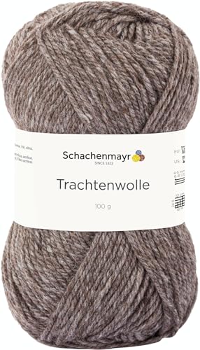 Schachenmayr Trachtenwolle, 100G Holz meliert Handstrickgarne von Schachenmayr since 1822