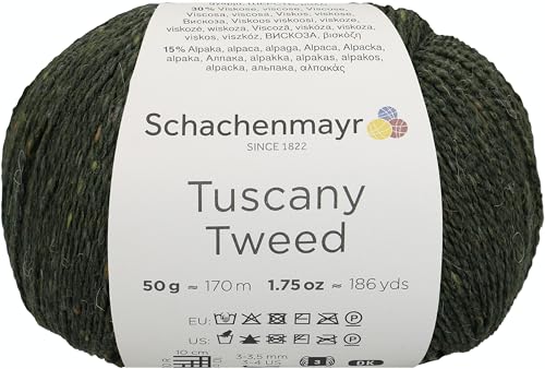 Schachenmayr Tuscany Tweed, 50G Oliv Handstrickgarne von Schachenmayr since 1822