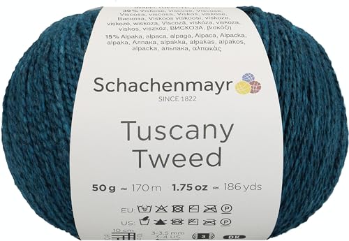 Schachenmayr Tuscany Tweed, 50G Petrol Handstrickgarne von Schachenmayr since 1822