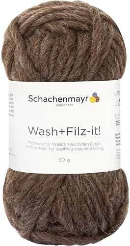 Schachenmayr Wash+Filz-It!, 50G Grizzly Melange Filzgarne von Schachenmayr since 1822