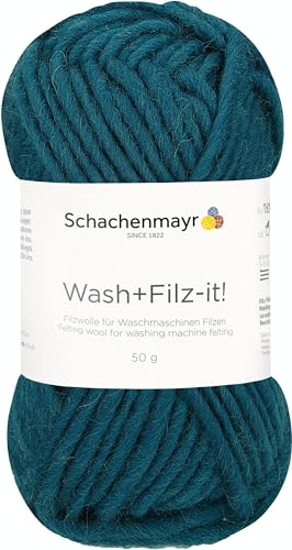 Schachenmayr Wash+Filz-It!, 50G Teal Filzgarne von Schachenmayr since 1822