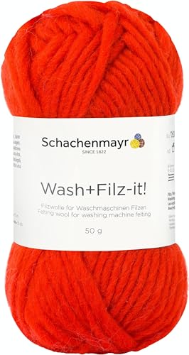 Schachenmayr Wash+Filz-It!, 50G red Filzgarne von Schachenmayr since 1822