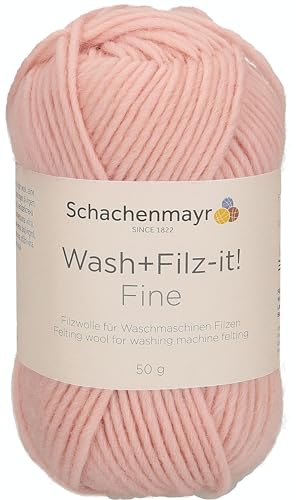 Schachenmayr Wash+Filz-it! Fine 50g, 9812944-00140, Farbe:Rosa, Handstrickgarne onesize von Schachenmayr since 1822