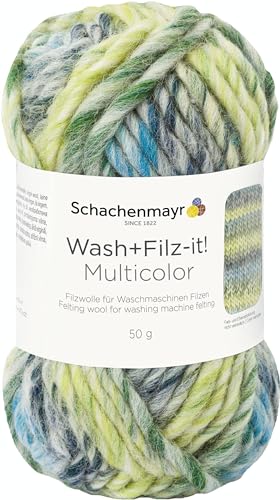 Schachenmayr Wash+Filz-It! Multicolor, 50G pastell-gelb Filzgarne von Schachenmayr since 1822