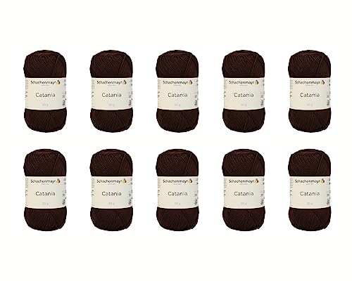 Schachenmayr Catania, 10Er Pack Kaffee Handstrickgarne von Schachenmayr since 1822