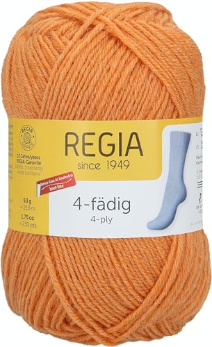 Regia Schachenmayr 4-Fädig Uni, 50G kürbis Handstrickgarne von Regia