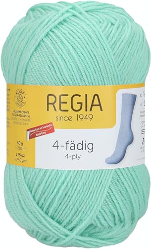 Regia Schachenmayr 4-Fädig Uni, 50G Aqua Handstrickgarne von Regia