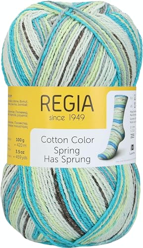 Schachenmayr Regia Cotton Color, 100G spring sky Handstrickgarne von Regia