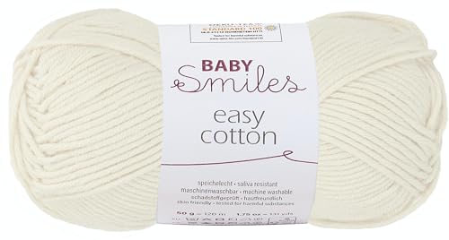 Schachenmayr Baby Smiles Easy Cotton, 9807306-01002, Farbe:Natur, Handstrickgarne onesize von Schachenmayr since 1822