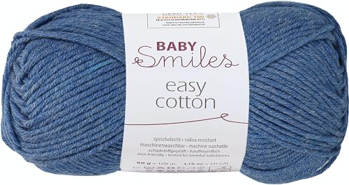 Schachenmayr Baby Smiles Easy Cotton, 9807306-01052, Farbe:Jeans, Handstrickgarne, keine von Schachenmayr since 1822