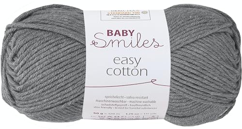 Schachenmayr Baby Smiles Easy Cotton, 9807306-01098, Farbe:Anthrazit, Handstrickgarne von Schachenmayr since 1822