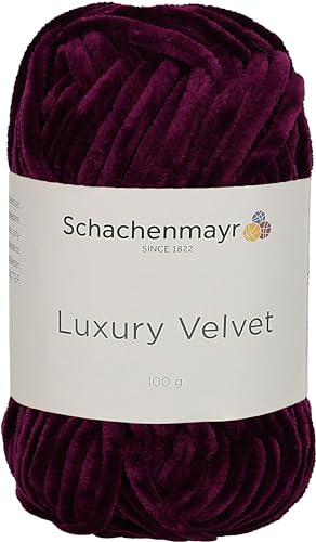 Schachenmayr Luxury Velvet, 100G burgundy Handstrickgarne von Schachenmayr since 1822