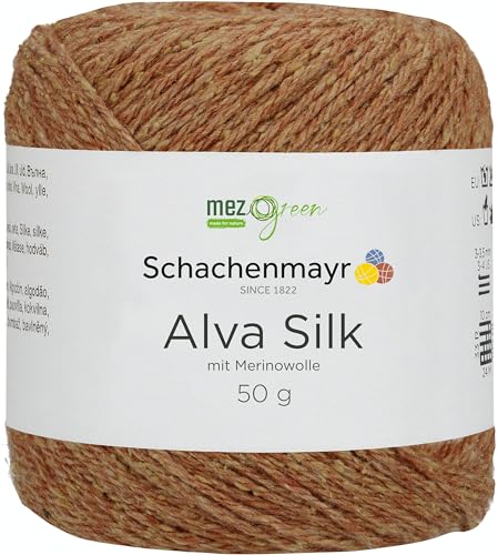 Schachenmayr Alva Silk, 50G Zimt Handstrickgarne von Schachenmayr since 1822