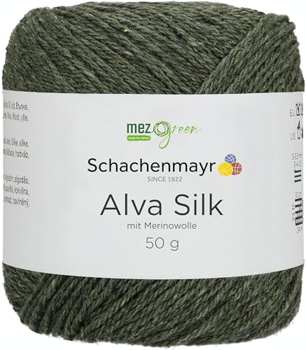 Schachenmayr Alva Silk, 50G laub Handstrickgarne von Schachenmayr since 1822