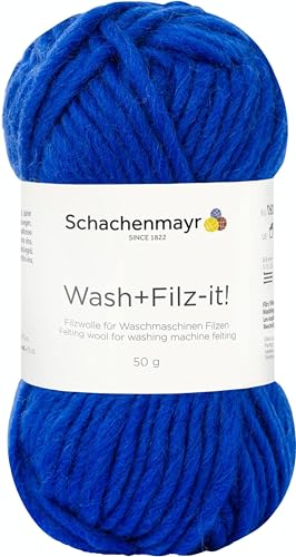 Schachenmayr Wash+Filz-it! 9812942-00013 azure Handstrickgarn, Filzgarn, Schurwolle von Schachenmayr since 1822