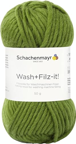 Schachenmayr Wash+Filz-It!, 50G Olive Filzgarne von Schachenmayr since 1822