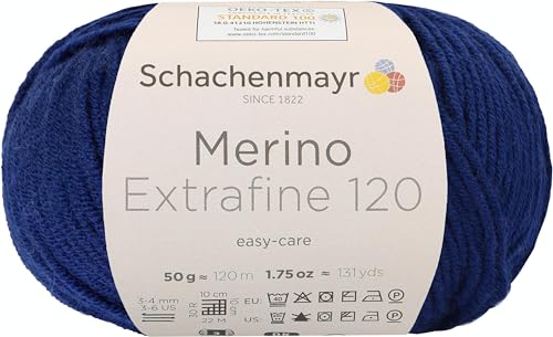 Schachenmayr Merino Extrafine 120, 50G deep Blue Handstrickgarne von Schachenmayr since 1822