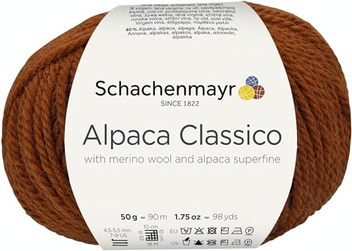 Schachenmayr Alpaca Classico, 50G Zimt Handstrickgarne von Schachenmayr since 1822