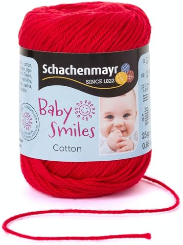 Schachenmayr Baby Smiles Cotton 9807350-01030 rot Handstrickgarn, Häkelgarn, Babygarn von Schachenmayr since 1822