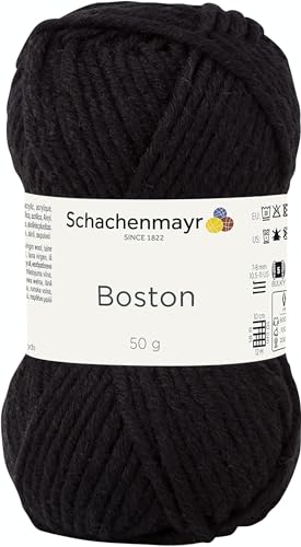 Schachenmayr Boston 9807412-00099 schwarz Handstrickgarn von Schachenmayr since 1822