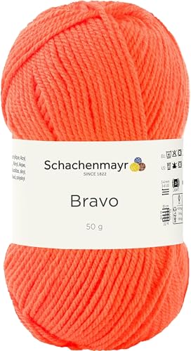 Schachenmayr Bravo, 50G neon orange Handstrickgarne von Schachenmayr since 1822