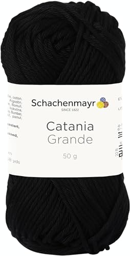 Schachenmayr Catania Grande, 50G Black Handstrickgarne von Schachenmayr since 1822