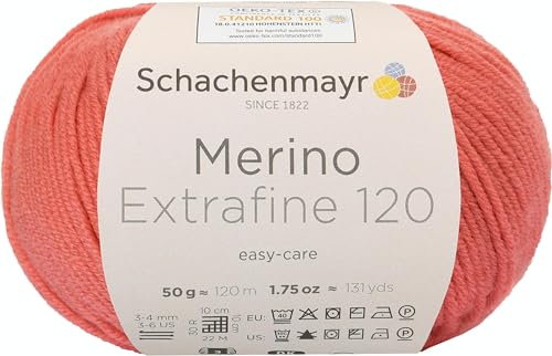 Schachenmayr Merino Extrafine 120, 50G Coral Handstrickgarne von Schachenmayr since 1822