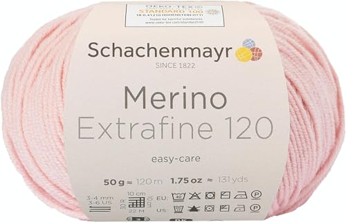 Schachenmayr Merino Extrafine 120, 50G Pale pink Handstrickgarne von Schachenmayr since 1822