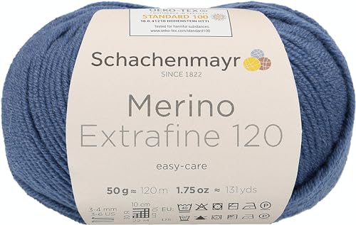 Schachenmayr Merino Extrafine 120, 50G Tinte Handstrickgarne von Schachenmayr since 1822