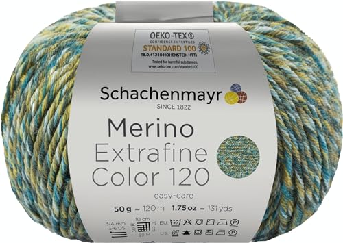 Schachenmayr Merino Extrafine 120 Color, 50G olive-gold Handstrickgarne von Schachenmayr since 1822