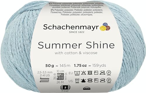 Schachenmayr 9807373-00152 Handstrickgarne, 85PercentBaumwolle, 6PercentViskose, 6PercentPolyamid, 3PercentPolyester, Heaven, onesize von Schachenmayr since 1822