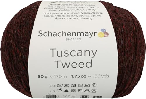 Schachenmayr Tuscany Tweed, 50G Granat Handstrickgarne von Schachenmayr since 1822