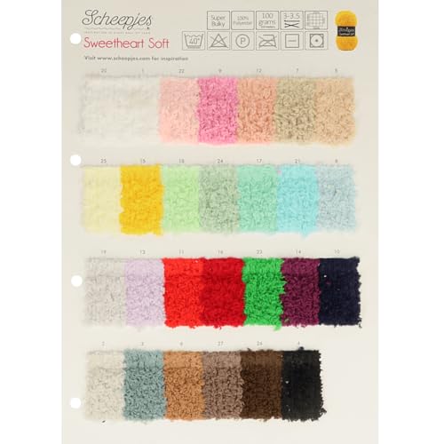 Scheepjes Staalkaart Sweetheart Soft Farbkarte für kreative Projekte 1 Stück Scheepjes Staalkaart Sweetheart Soft Farbkarte für kreative Projekte 1 Stück von Scheepjes